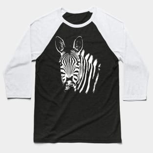 Zebra pop art retro Baseball T-Shirt